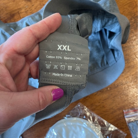 New MomCozy gray nursing pumping bra with accessories size XXL - Picture 7 of 7
